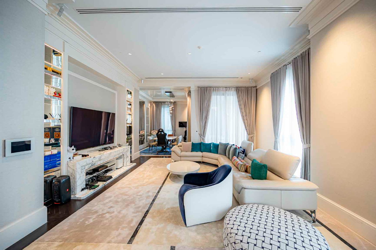 รูป LTH16307 – Ultra-Luxury Condo For Rent | 98 Wireless | Near BTS Phloen Chit | 263.36 Sq.m. | 3 Beds | 4 Baths | 650K/Month - รูปที่ 2/6