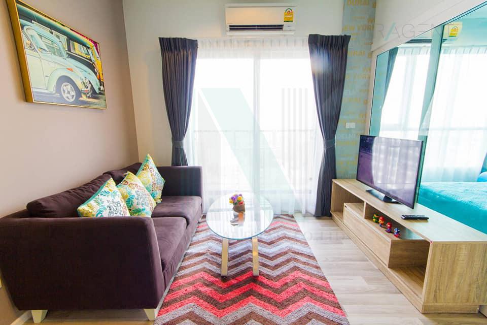 รูป 📣Nice room!📣 ให้เช่าคอนโด เดอะ คีย์ วุฒากาศ อาคาร 1 ชั้น 12 1 ห้องนอน ขนาด 33.00 ตรม ใกล้ The Mall ท่าพระ - รูปที่ 4/8
