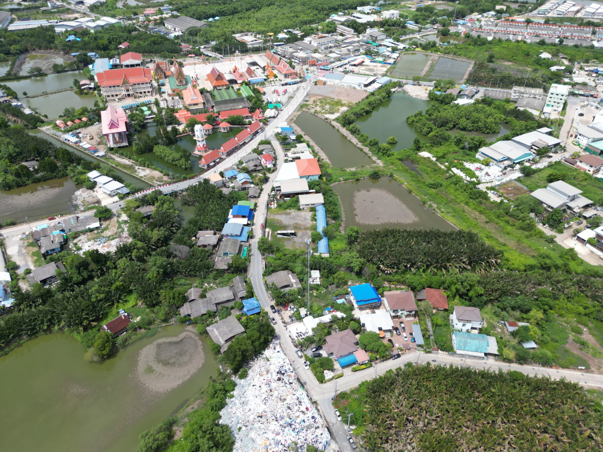 รูป ขายที่ดิน พร้อมสิ่งปลูกสร้าง 627 ตรว. ผังสีม่วง ใกล้วัดคู่สร้าง ใกล้ อบต.คลองปลากด อ.พระสมุทรเจดีย์ จ.สมุทรปราการ ราคาดีมาก ขายถูกมาก - รูปที่ 8/38
