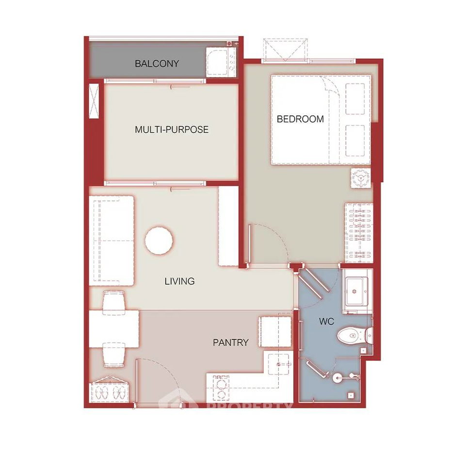 picture 2-BR Condo at Arise Hill in San Sai Noi (ID 3461574) - 10/19