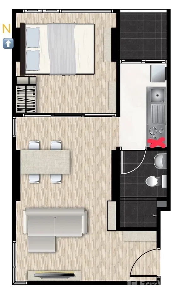 รูป 1 Bedroom Condo for sale at The Cube Loft Ladprao 107 6904685 - รูปที่ 11/11