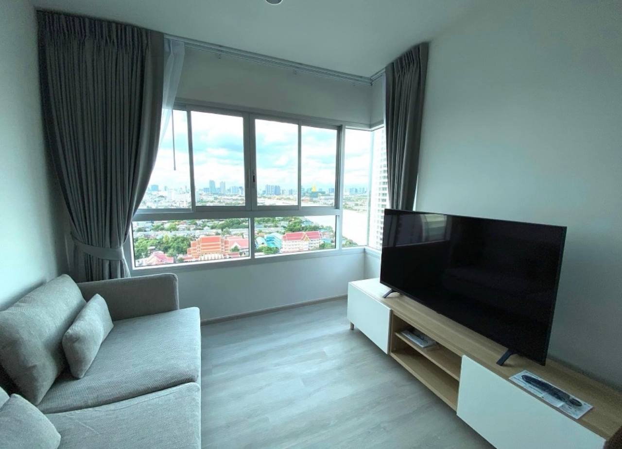 รูป Ideo Charan 70 - Riverview【𝐑𝐄𝐍𝐓】🔥ห้องสวยสองนอน วิวแม่น้ำเจ้าพระยาพาโนรามา โซฟานุ่มน่าอยู่🔥 ติดต่อไลน์ไอดี: @hacondo - รูปที่ 6/12