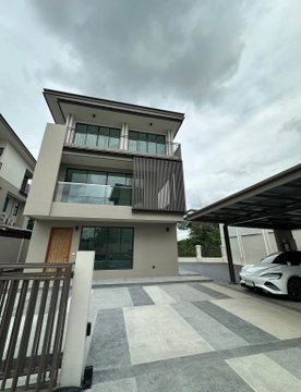 🏡✨ FOR SALE | AQ ARBOR Suan Luang Rama 9 - Pattanakarn🏠 3-storey luxury detached house, behind the edge, furnished, built-in, new house