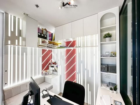P-040 💢 For rent: 24,000 THB 🌵🌈 35 sqm. 🔑 Life Ladprao Valley 🌵🌈 Beautiful corner unit on the 19th floor with a view of Chatuchak Park