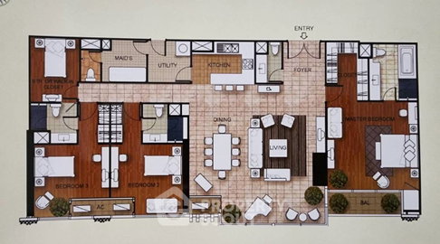 3-BR Condo at Athenee Residence near BTS Phloen Chit (ID 3463366)