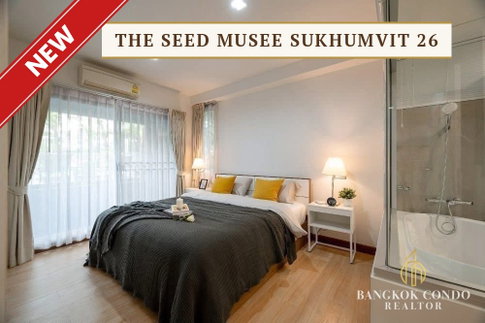 🍀🍀 คอนโดสวย 🌸 ให้เช่า📌 The Seed Musee Sukhumvit 26 (Line:@rent2022) BTS พร้อมพงษ์✨พร้อมเข้าอยู่ 🔖 A10057