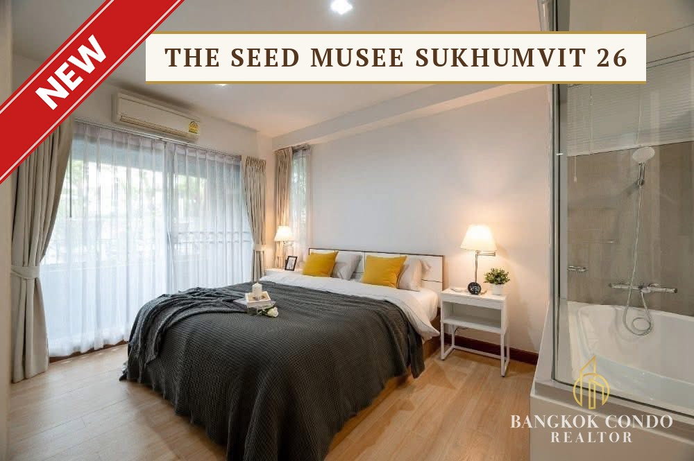 picture 🍀🍀 Beautiful condo 🌸 For Rent📌 The Seed Musee Sukhumvit 26 (Line:@rent2022) BTS Phrom Phong✨Ready to move in 🔖 A10057 - 1/9