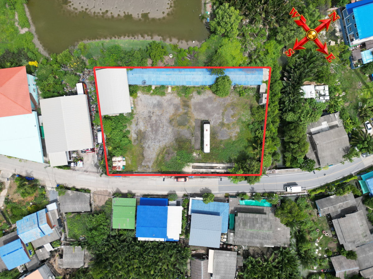 รูป ขายที่ดิน พร้อมสิ่งปลูกสร้าง 627 ตรว. ผังสีม่วง ใกล้วัดคู่สร้าง ใกล้ อบต.คลองปลากด อ.พระสมุทรเจดีย์ จ.สมุทรปราการ ราคาดีมาก ขายถูกมาก - รูปที่ 9/38