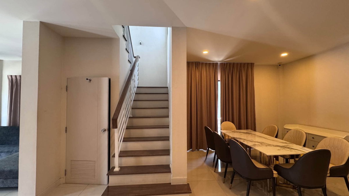 รูป 🐶🐱บ้านเดี่ยวให้เช่า: The City พระราม 9 - กรุงเทพกรีฑา | 4 ห้องนอน + 1 ห้องแม่บ้าน ใกล้ Nirvana PORCH - รูปที่ 6/18