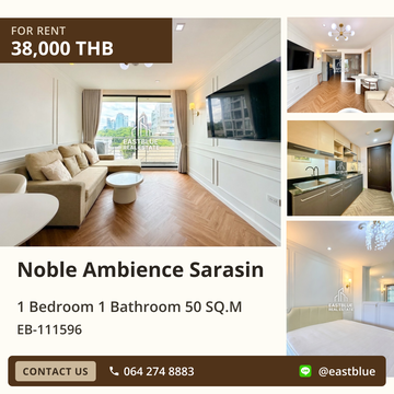 Noble Ambience Sarasin Condo for Rent 1 Bedroom Near BTS Ratchadamri 🌟