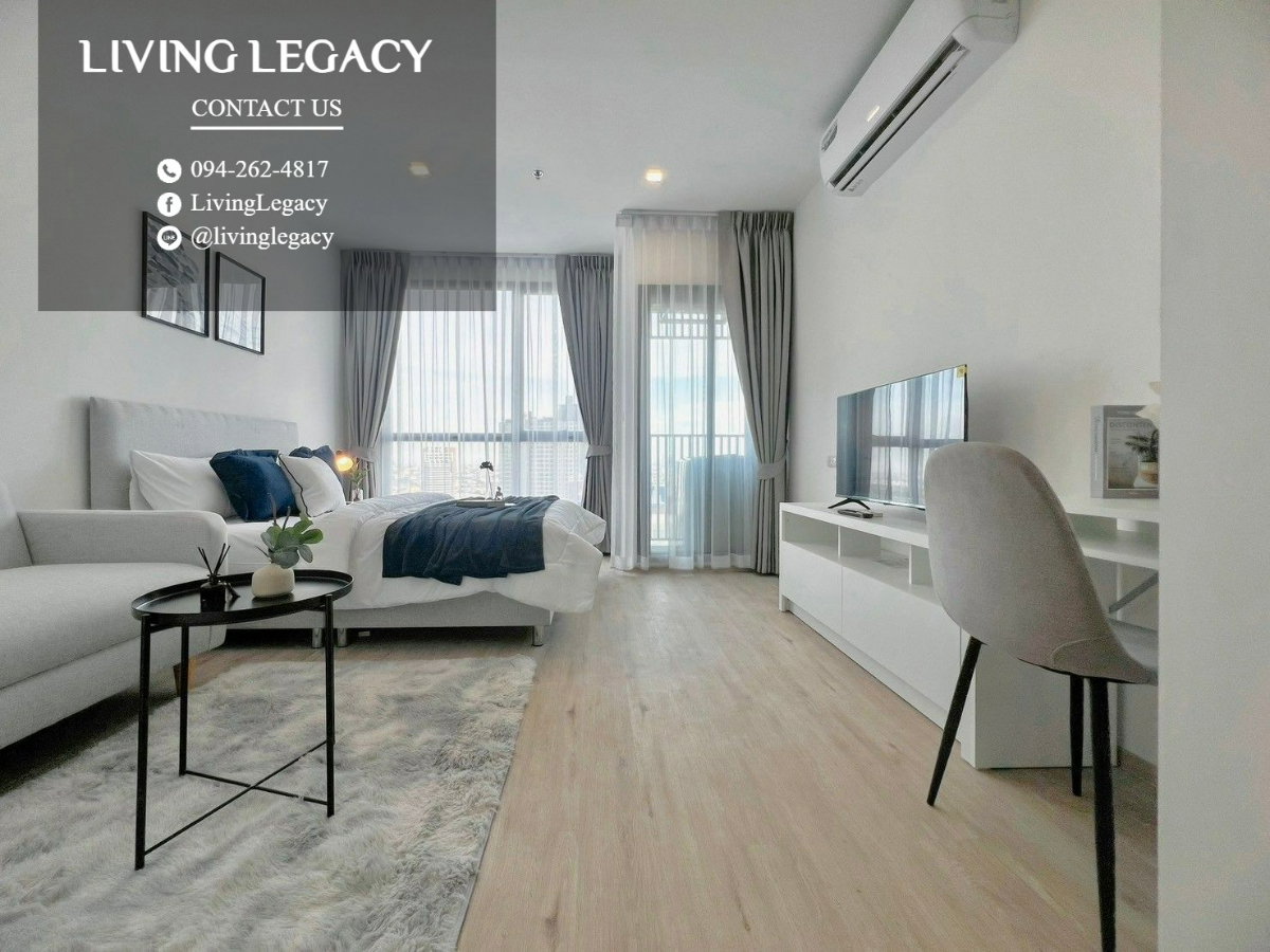 รูป TNGGEO เช่าด่วน คอนโด The Rich Rama 9 - Srinakarin 27 ตร.ม. | ชั้น 24 | 1 ห้องนอน | 1 ห้องน้ำ 13,000 บาท/เดือน line id : @livinglegacy - รูปที่ 11/18