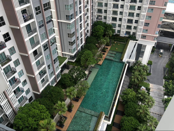 รูป ให้เช่าคอนโด The Parkland Phetkasem (The Mall Bangkae) ห้องขนาด 35 ตร.ม. ชั้น 16 เฟอร์นิเจอร์ครบ - รูปที่ 9/9