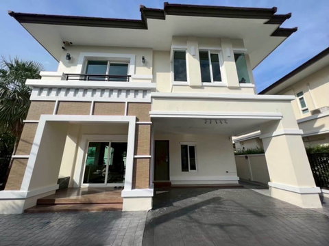 P-057 💢 For rent: 55,000 THB 🌵🌈 66 sq. wah, 200 sq. m. of usable area 🔑 Pets allowed #DetachedHouse The City Rama 5 - Ratchapruek