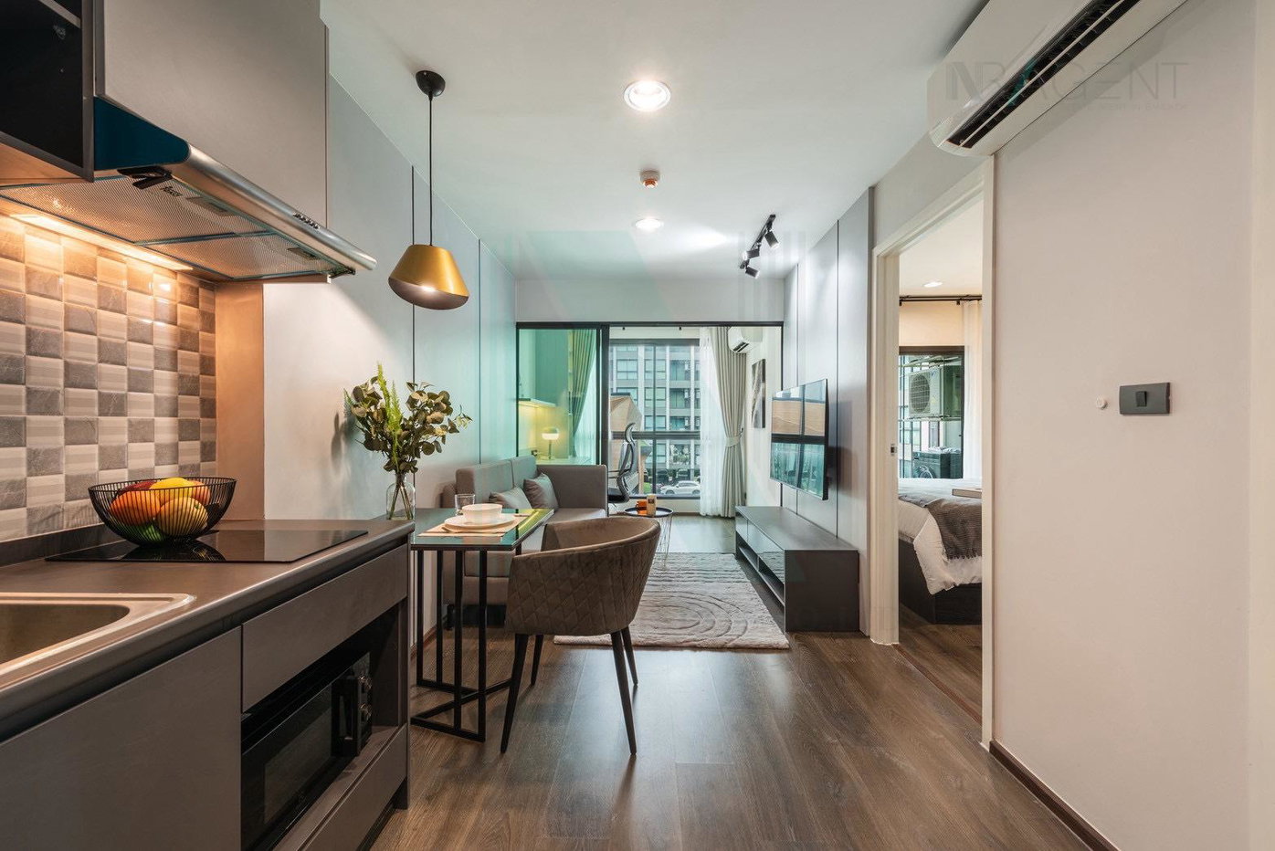 picture 📌 For Sell Condo THE EXCEL LADPRAO - SUTTHISAN Building 1, Floor 3,1 bed room, Room size 34 sqm - 1/8