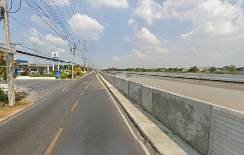 รูป ขายที่ดินถนนเลียบคลองประปา ใกล้รถไฟฟ้า MRT - รูปที่ 2/2