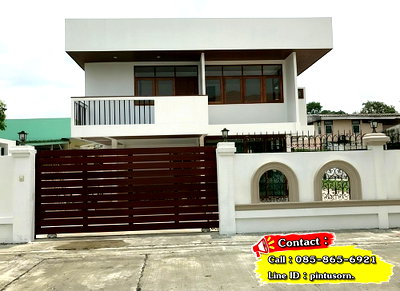 บ้านเดี่ยว BTS สำโรง : Call : 085-865-6921 / หมู่บ้านทิพวัล เทพารักษ์ ขายบ้านเดี่ยว 100 ตารางวา 3 ห้องนอน 5 ห้องน้ำ รถไฟฟ้าสายสีเหลือง สถานีทิพวัล อยู่หน้าหมู่บ้าน