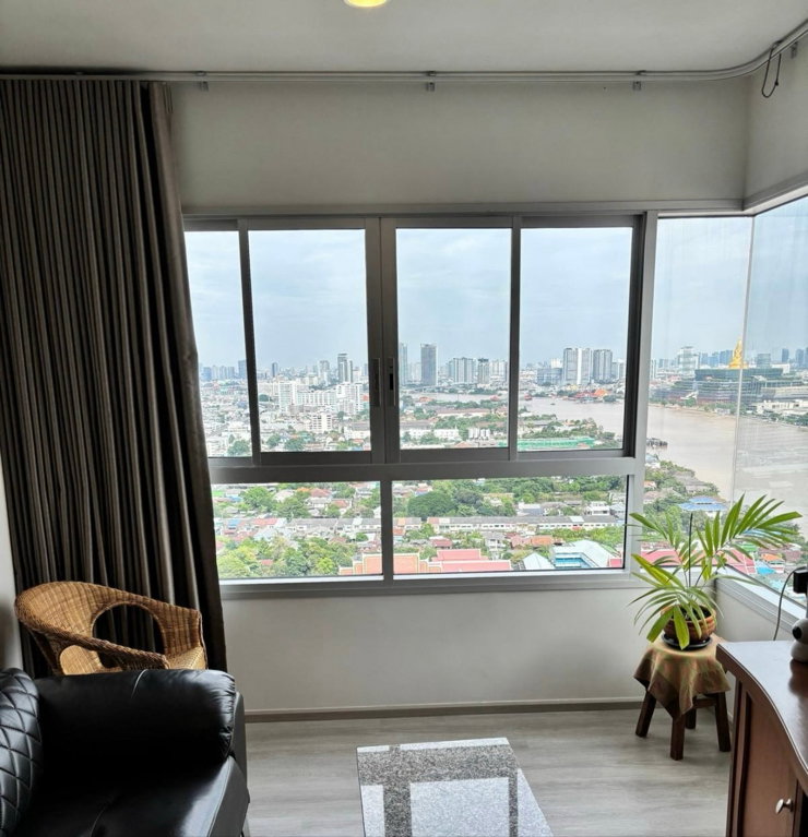 picture 🔥 🔥For Rent。IDEO Charan 70 | Spacious 56.63 sq.m. Corner Unit | Panoramic Chao Phraya River Views🔥 - 3/8
