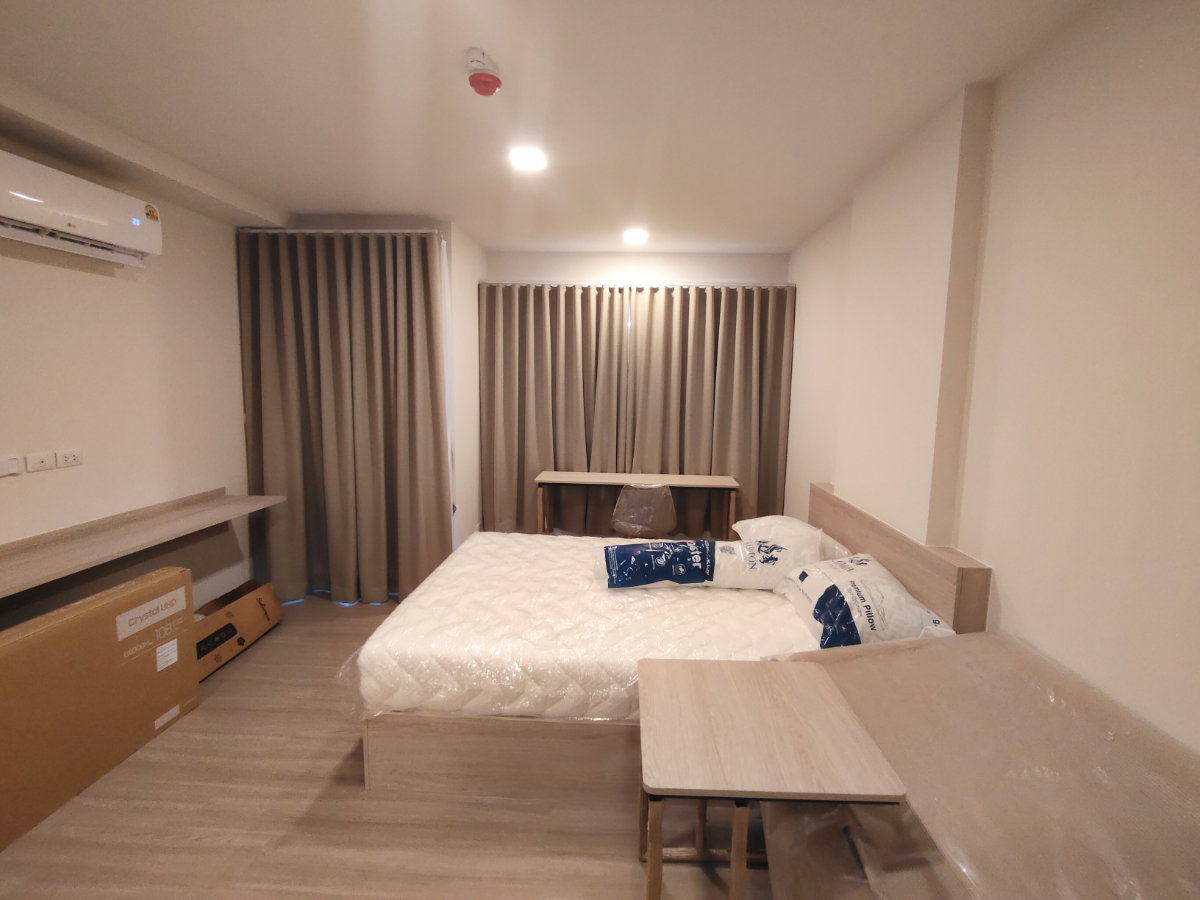 รูป K2164 ให้เช่าคอนโดใหม่ ดีคอนโด แคมปัส ขอนแก่น (D condo campus)  •ตึก A ชั้น 8 ขนาด 24.5 ตรม. #ทิศตะวันออก  - รูปที่ 1/15
