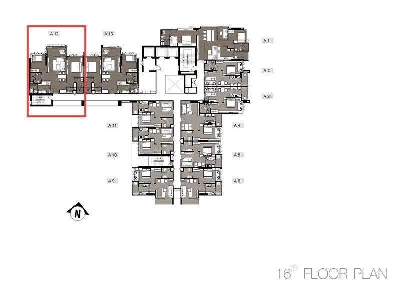 picture 70m To BTS Wong Wian Yai | 2-BR 16th-Floor At The Room (ID 3468201) - 18/18
