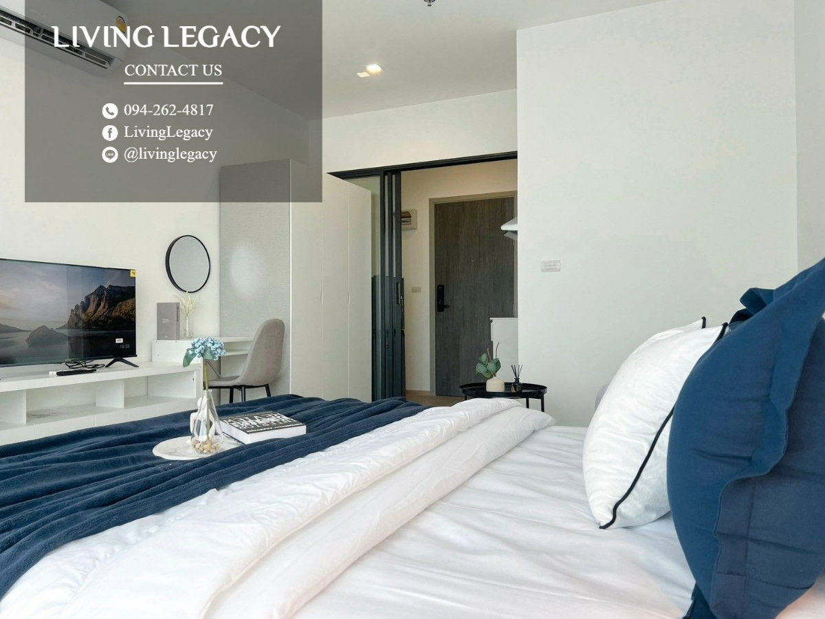 รูป TNGGEO เช่าด่วน คอนโด The Rich Rama 9 - Srinakarin 27 ตร.ม. | ชั้น 24 | 1 ห้องนอน | 1 ห้องน้ำ 13,000 บาท/เดือน line id : @livinglegacy - รูปที่ 4/18