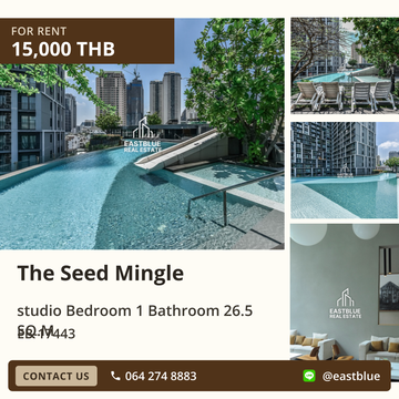 For Rent: The Seed Mingle Studio Condo in Sathorn, close to BTS Chong Nonsi! 🏙️