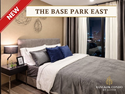 รูปภาพ 🍀🍀 Beautiful condo 🌸 For Rent📌 The Base Park East (Line:@rent2022) BTS On Nut✨Ready to move in 🔖 A03367