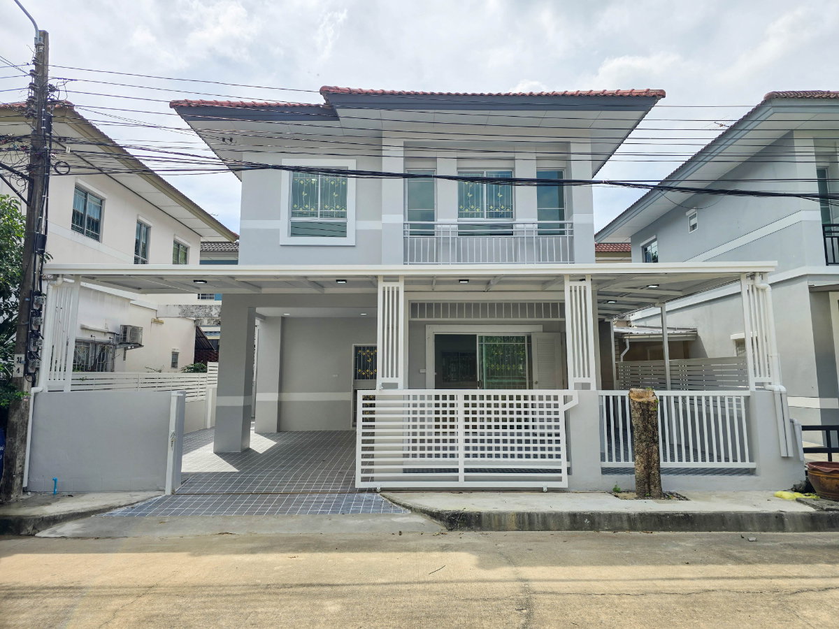 รูป บ้านแฝด รีโนเวทใหม่ ทำเลดี หมู่บ้านพร้อมพัฒน์1 ถ.ปัญญาเนเชอรัลปาร์ค แขวงสามวาตะวันตก เขตคลองสามวา - รูปที่ 1/23