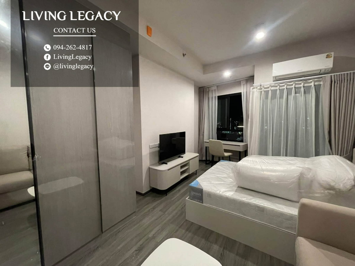 รูป TNK6QH เช่าด่วน คอนโด Ideo Ramkhamhaeng - Lam Sali 24.69 ตร.ม. | ชั้น 25 | 1 ห้องนอน | 1 ห้องน้ำ 14,000 บาท/เดือน line id : @livinglegacy - รูปที่ 4/13