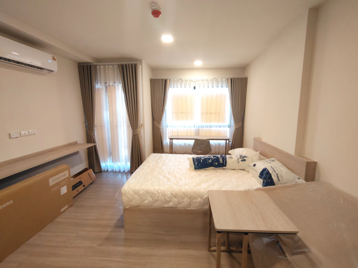 รูป K2164 ให้เช่าคอนโดใหม่ ดีคอนโด แคมปัส ขอนแก่น (D condo campus)  •ตึก A ชั้น 8 ขนาด 24.5 ตรม. #ทิศตะวันออก  - รูปที่ 6/15