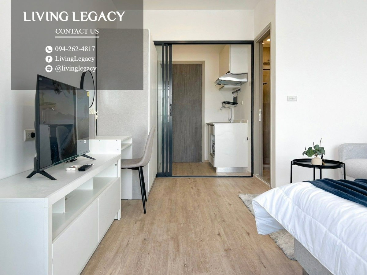 รูป TNGGEO เช่าด่วน คอนโด The Rich Rama 9 - Srinakarin 27 ตร.ม. | ชั้น 24 | 1 ห้องนอน | 1 ห้องน้ำ 13,000 บาท/เดือน line id : @livinglegacy - รูปที่ 14/18