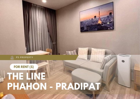 For rent ✨ THE LINE Phahon - Pradipat ✨ Fully furnished with appliances included; located near BTS Saphan Khwai.