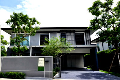บ้านเดี่ยว ปทุมธานี : 98579 - ขายบ้านกลางสวนเขียวชอุ่มสุดร่มรื่นของสนามกอล์ฟ ริเวอร์เดล ปทุมธานี
