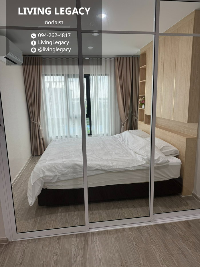 รูป SUBWIX เช่าด่วน คอนโด RYE Huamark 32 ตร.ม. | ชั้น 6 | 1 ห้องนอน | 1 ห้องน้ำ 14,000 บาท/เดือน line id : @livinglegacy - รูปที่ 5/17