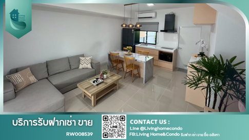 For Rent: Pleno Sukhumvit - Bangna 2.Fully furnished townhouse, ready to move in, conveniently located near Mega Bangna Shopping Center.-RW008539  