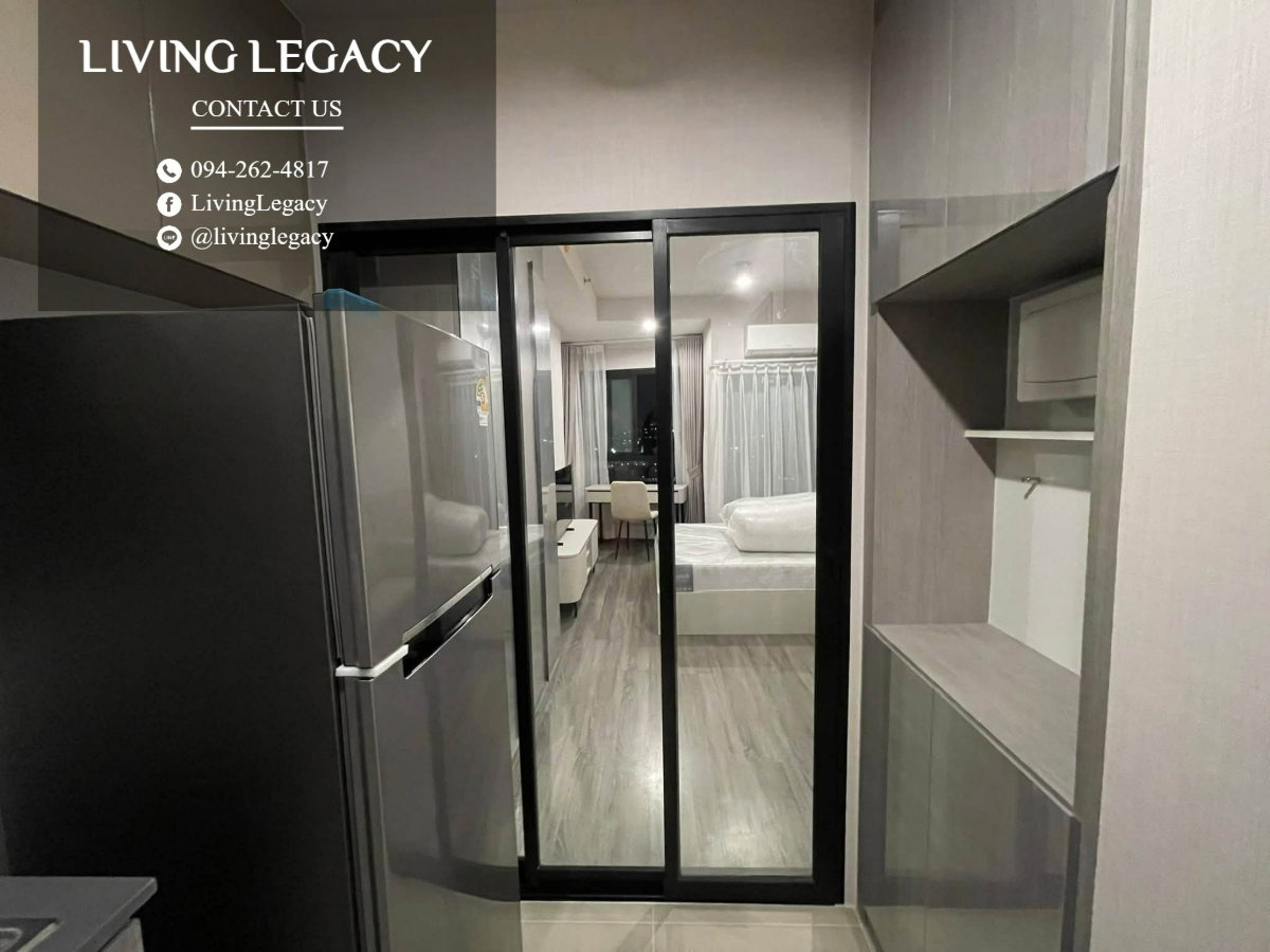 รูป TNK6QH เช่าด่วน คอนโด Ideo Ramkhamhaeng - Lam Sali 24.69 ตร.ม. | ชั้น 25 | 1 ห้องนอน | 1 ห้องน้ำ 14,000 บาท/เดือน line id : @livinglegacy - รูปที่ 5/13