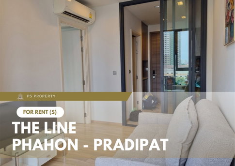 For rent ✨ THE LINE Phahon - Pradipat ✨ Fully furnished with appliances included; located near BTS Saphan Khwai.