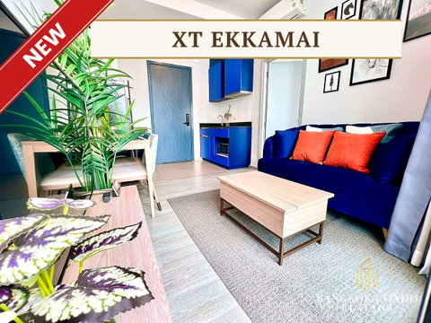 🍀🍀 Modern condo 💙 For Rent📌 XT Ekkamai (Line:@rent2022) BTS Ekkamai✨Ready to move in 🔖 A21599