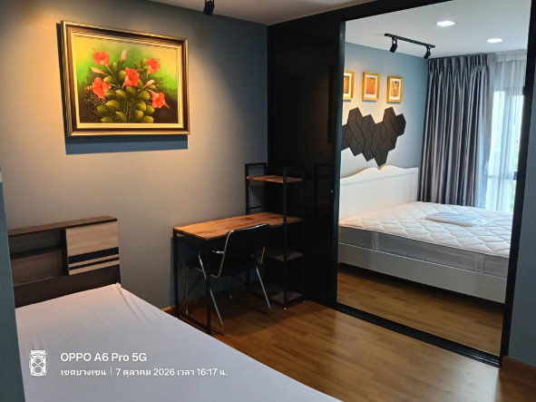 picture P-081 💢 For rent: 9,800 THB 🌵🌈 Rare unit, 30 sqm. 🔑 Regent Home 18 Chaengwattana 🌵🌈 Features a well-partitioned layout. - 6/15