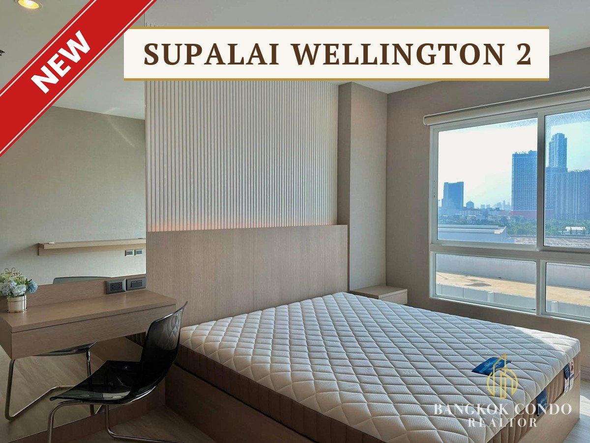 รูป 🍀🍀 Cozy room🍀 ให้เช่า📌 Supalai Wellington 2 (Line:@rent2022) MRT ศูนย์วัฒนธรรมแห่งประเทศไทย✨พร้อมเข้าอยู่ 🔖 A28960 - รูปที่ 1/10