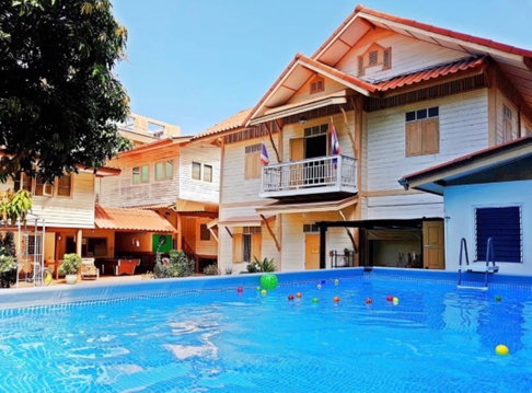 LTH16403 - Unique Wooden Pool Villa For Rent | Sathorn, Bangkok | Near BTS Surasak | 1,720 Sq.m. | 9 Beds | 9 Baths | 120K/Month