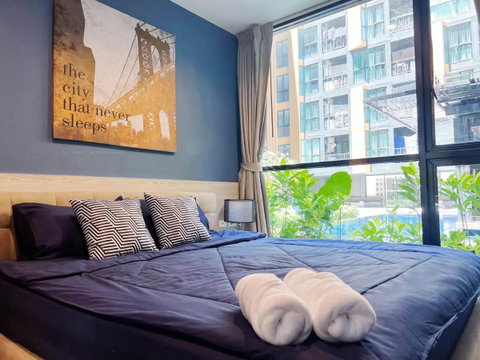 [เช่า] คอนโดภูเก็ต สามกอง The Base Height Phuket | ห้องติดสระว่ายน้ำ 34.31 ตร.ม. ชั้น 2 ใกล้ รพ.กรุงเทพภูเก็ต และ Central Phuket