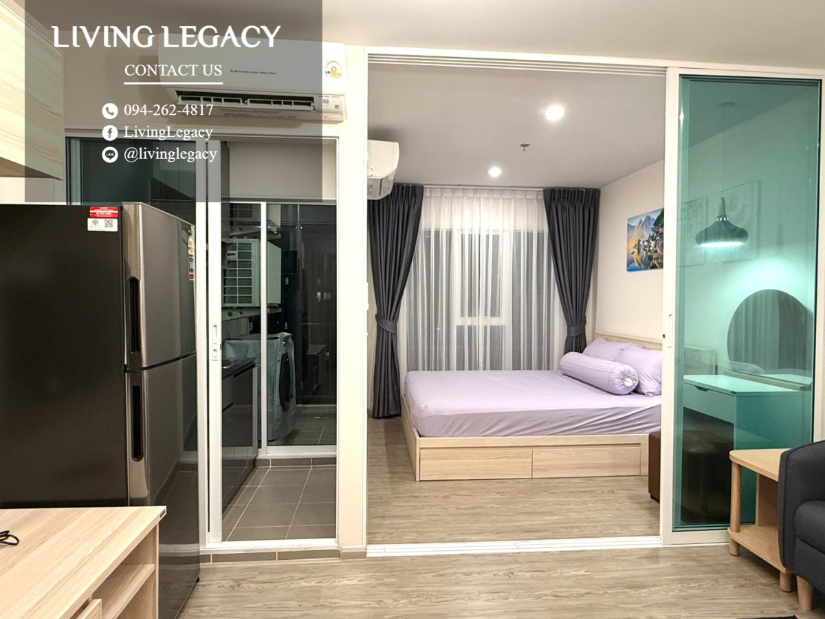 รูป TNLY8Z เช่าด่วน คอนโด Regent Home Bangna 28 ตร.ม. | ชั้น 30 | 1 ห้องนอน | 1 ห้องน้ำ 10,000 บาท/เดือน line id : @livinglegacy - รูปที่ 3/7
