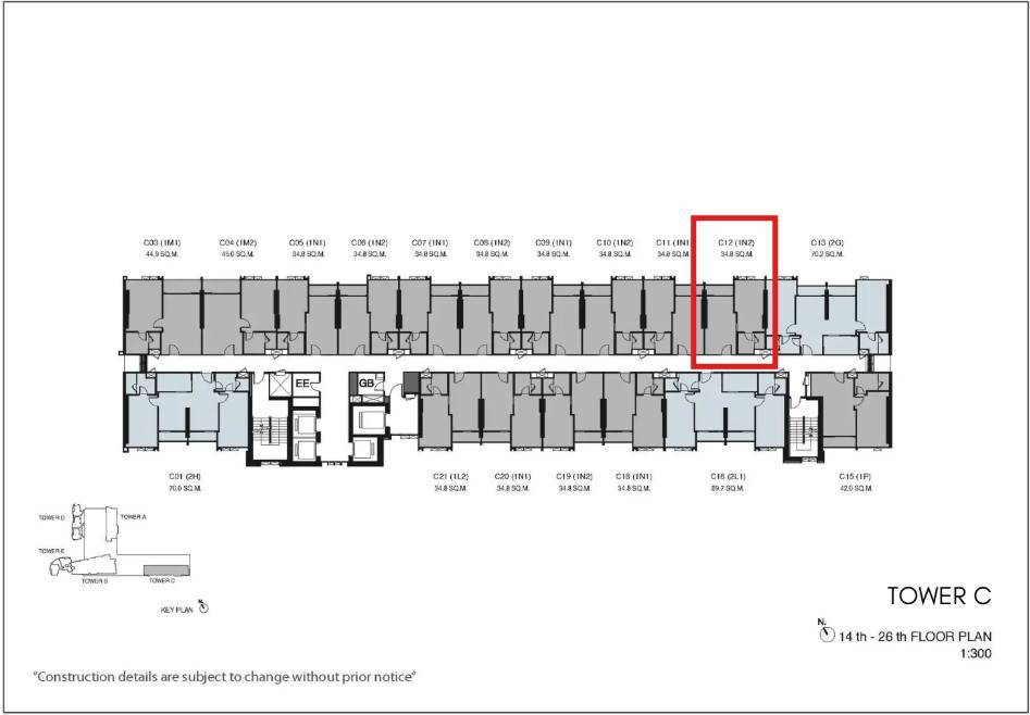 picture 1-BR Condo In Wanvayla Na Chaophraya, 25th-Floor Near MRT Bang Phlat (ID 2394455) - 2/5