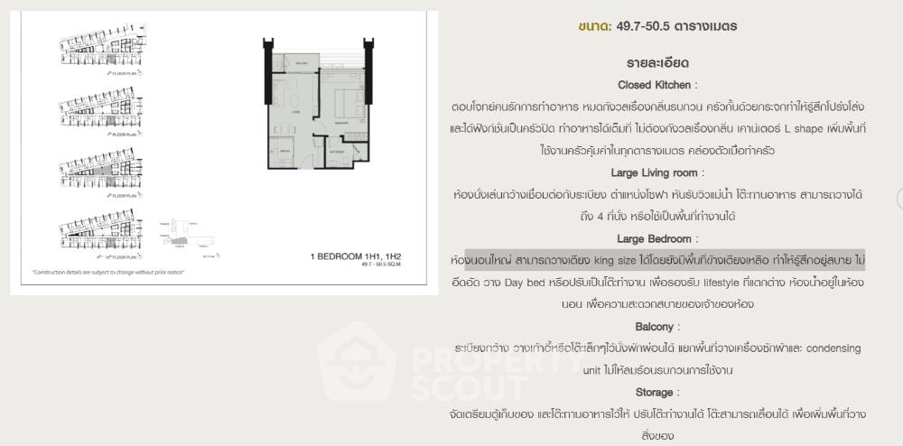 picture 1-BR Condo at Wanvayla Na Chaophraya near MRT Bang Phlat (ID 1423812) - 3/5