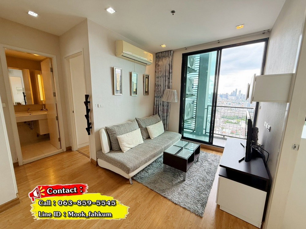 รูป Call : 063-859-5545 ขายด่วน!! ถูกกว่าราคาตลาด Condo Q House Sukhumvit 79 ติด BTS อ่อนนุช ห้องมุม 44.5 ตรม. 2 ห้องนอน ชั้น26 (Owner Post) - รูปที่ 2/13