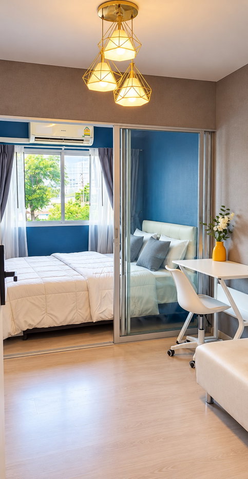 รูป 🏙️✨ 𝗣𝗟𝗨𝗠 𝗖𝗢𝗡𝗗𝗢 𝗥𝗔𝗡𝗚𝗦𝗜𝗧 𝗔𝗟𝗜𝗩𝗘 𝟮 | ตึก B ชั้น 2 | รีโนเวทใหม่ ✨ | Built-in ทั้งห้อง 🛋️ | ค่าเช่าเริ่มต้น 𝟴,𝟬𝟬𝟬 บาท/เดือน‼️ - รูปที่ 1/6