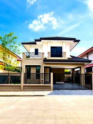 บ้านเดี่ยว ปทุมธานี : ขายบ้าน ฟ้ากรีนปาร์ค คลอง 2 บ้านเดี่ยวรีโนเวทใหม่ สไตล์โมเดิร์น พร้อมอยู่